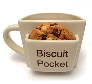 Biscuit Pocket Ceramic Mug for Coffee and Tea