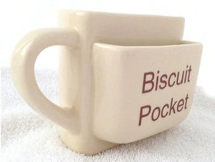 Biscuit Pocket Ceramic Mug for Coffee and Tea