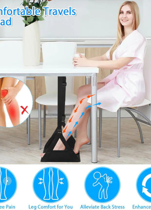 Portable Airplane & Office Foot Hammock