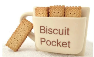 Biscuit Pocket Ceramic Mug for Coffee and Tea