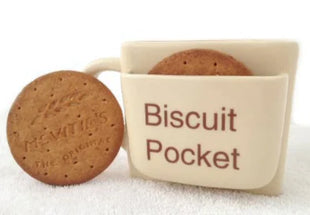 Biscuit Pocket Ceramic Mug for Coffee and Tea